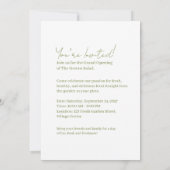 サラダの至福 招待状 (裏面)