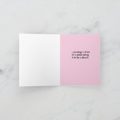 サラダは本当にドーナツなの?二つ折りグリーティングカード カード (内部)