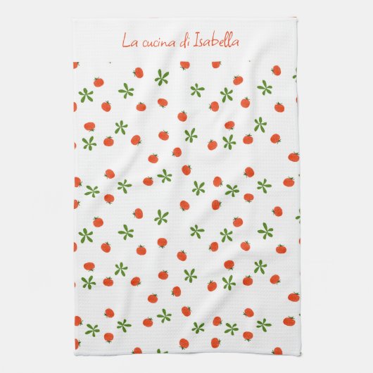 サラダイタリアン用キッチンお洒落食品 キッチンタオル (縦)