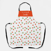 サラダカプレーゼイタリアンキッチンお洒落パスタ エプロン (正面)