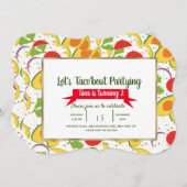 サラダタコブートタコパーティー誕生日任意の年齢 招待状 (正面/裏面)