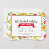 サラダタコブートタコパーティー誕生日任意の年齢 招待状 (正面)