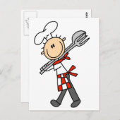 サラダトンガTシャツとギフト付きシェフ ポストカード (正面/裏面)