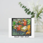 サラダバー試おもしろい験 ポストカード (スタンド正面)