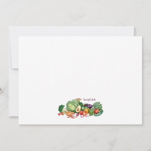 サラダバー 招待状 (裏面)