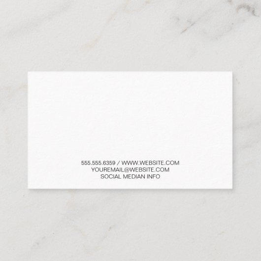 サラダバー | 料理 名刺 (裏面)