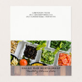 サラダバー | 料理 名刺 (外部フラット)