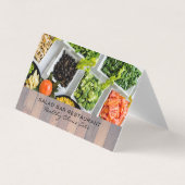 サラダバー | 料理 名刺 (正面)