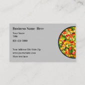 サラダフードベジタリアンテーマ 名刺 (正面)