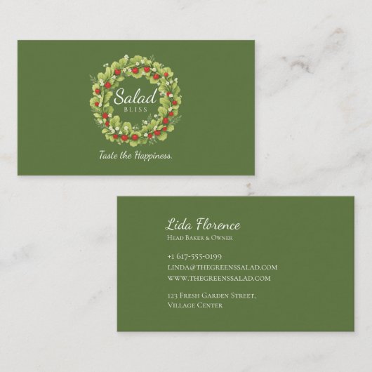 サラダブリス 名刺 (正面/裏面)