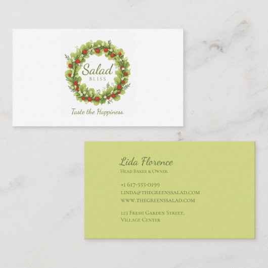 サラダブリス 名刺 (正面/裏面)