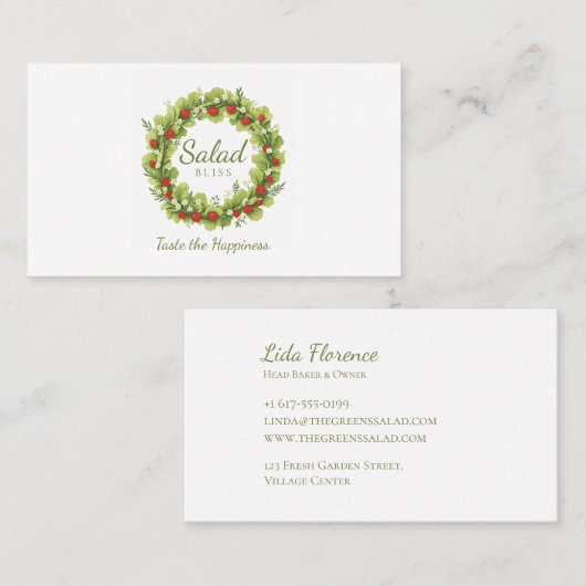 サラダブリス 名刺 (正面/裏面)