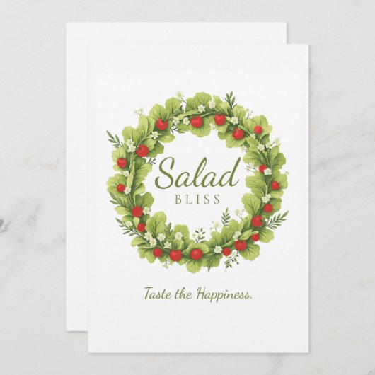 サラダブリス 招待状 (正面/裏面)