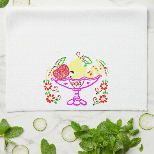 サラダボウル キッチンタオル (折り畳み)