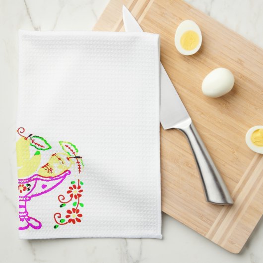 サラダボウル キッチンタオル (四つ折り)