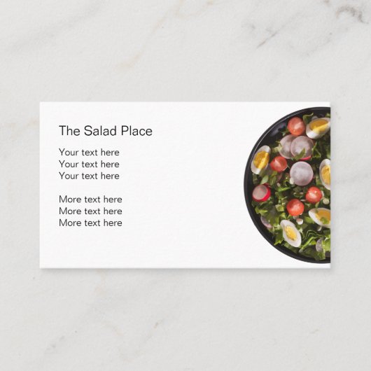 サラダレストランビジネスカード 名刺 (正面)