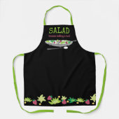 サラダ料理は懸命パーソナライズされたの前掛け エプロン (正面)