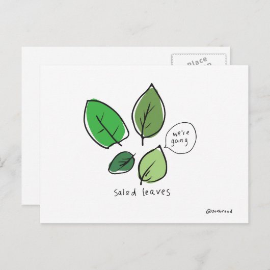サラダ用はがき ポストカード (正面/裏面)
