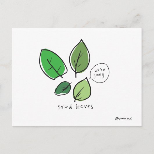 サラダ用はがき ポストカード (正面)