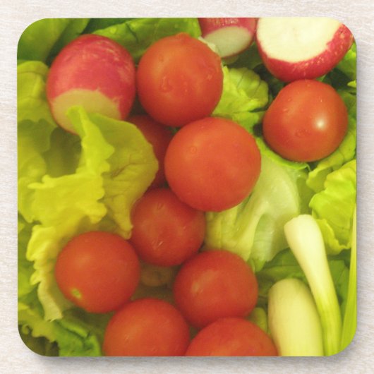 サラダ野菜コルクコースター コースター (正面)