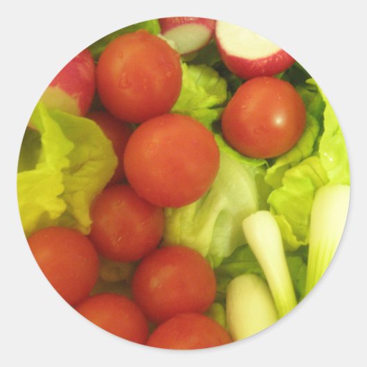 サラダ野菜シール ラウンドシール (正面)