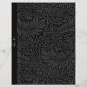 サラダ |レシピ分割器 |ヴィンテージブラックフローラ (裏面)