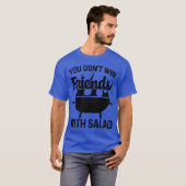 サラダBBQラバーファミリーと友達を獲得しない Tシャツ (正面フル)