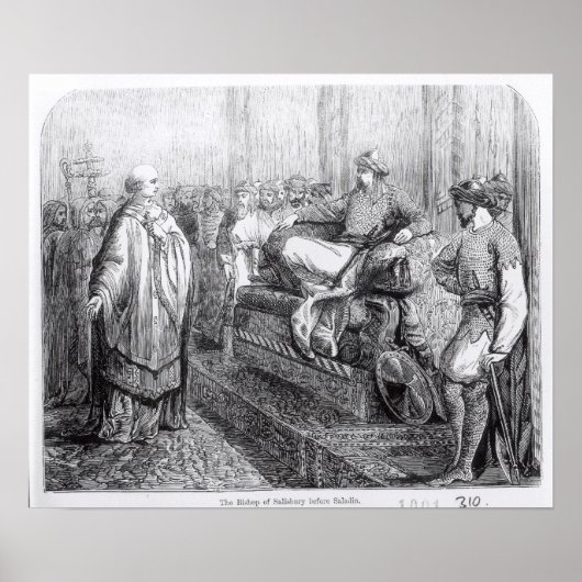 サラディンの前のサリスベリーの司教 ポスター (正面)