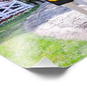 サラトガでのポストパレード フォトプリント            (角)