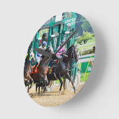 サラトガでオフ ラウンド壁時計 (傾斜)