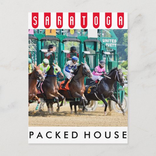サラトガでスタート ポストカード (正面)