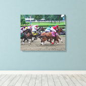 サラトガに行ってる キャンバスプリント (インサイチュ (ウッドフロア))