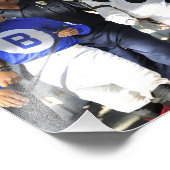 サラトガのトップ・ジョッキーがパドックに向かう フォトプリント (角)