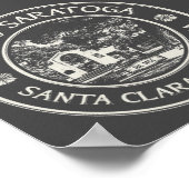 サラトガカリフォルニアヴィンテージ ポスター (角)