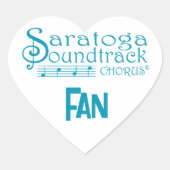 サラトガサウンドトラックファン（20枚）ハートステッキ ハートシール (正面)