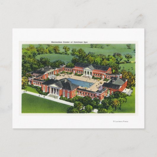 サラトガスパリクリエーションセンターの航空写真 ポストカード (正面)