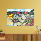 サラトガスパレクリエーションセンターを楽しむ キャンバスプリント (インサイチュ (リビング))