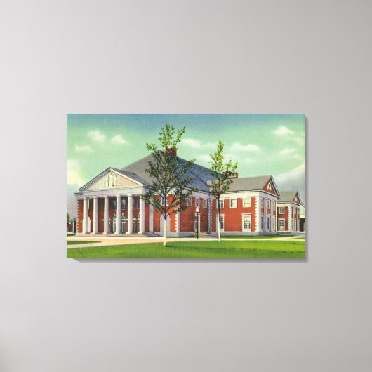 サラトガスパ劇場の外観 キャンバスプリント (正面)