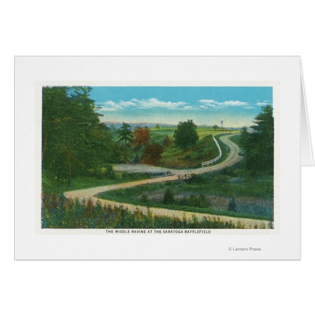 サラトガバトルフィールドの中峡谷ビュー (正面横)