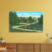 サラトガバトルフィールドの中峡谷ビュー キャンバスプリント (インサイチュ (リビング))