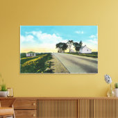 サラトガバトルフィールドの北景 キャンバスプリント (インサイチュ (リビング))