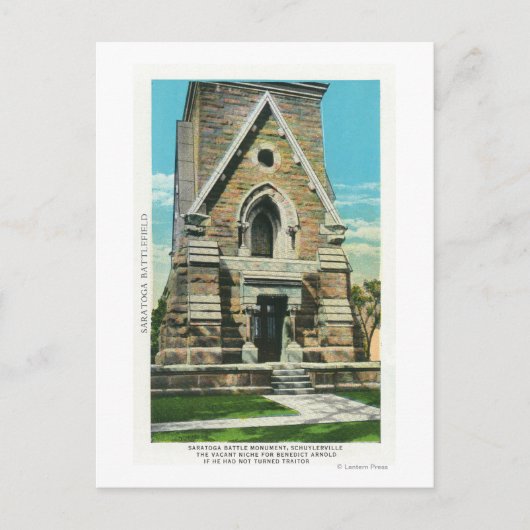 サラトガバトルモニュメントの眺め ポストカード (正面)