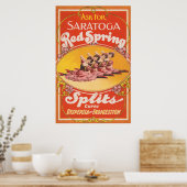 サラトガレッド春分割用ヴィンテージ広告 ポスター (キッチン)