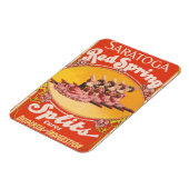 サラトガレッド春分割用ヴィンテージ広告 マグネット (左側)