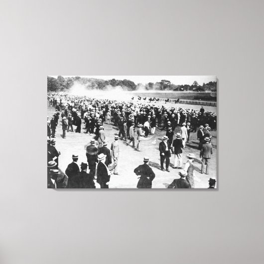 サラトガ写真の競馬 キャンバスプリント (正面)