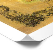 サラトガ春の地図ニューヨークby Bevan 1854 ポスター (角)