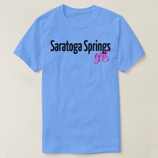 サラトガ春ガール Tシャツ (デザイン正面)