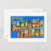 サラトガ春ズニューヨークNYオールドトラベル土産 ポストカード (正面/裏面)