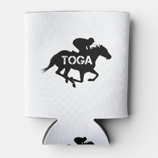 サラトガ春ズレーシングホース 缶クーラー (正面)