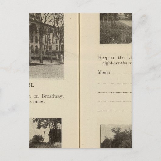 サラトガ春ダンニング通り ポストカード (正面)